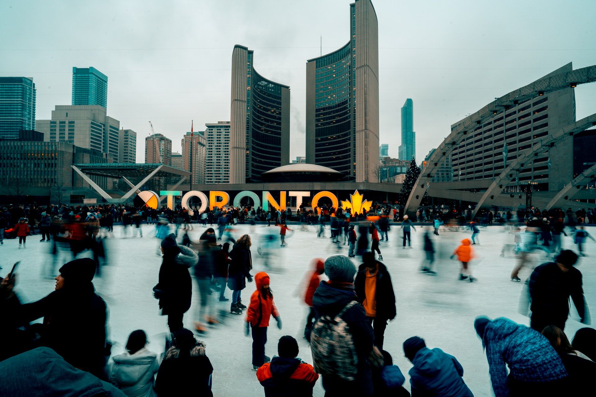 pistas para patinar sobre hielo en ciudades